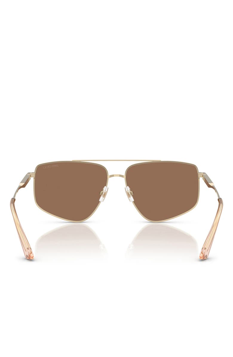 Jimmy Choo 58mm Pilot Sunglasses, Alternate, color,