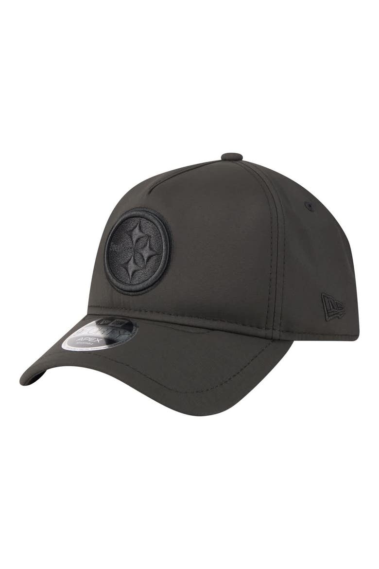 Men's New Era  Black Pittsburgh Steelers Apex 9FORTY Adjustable Hat, Main, color, Black