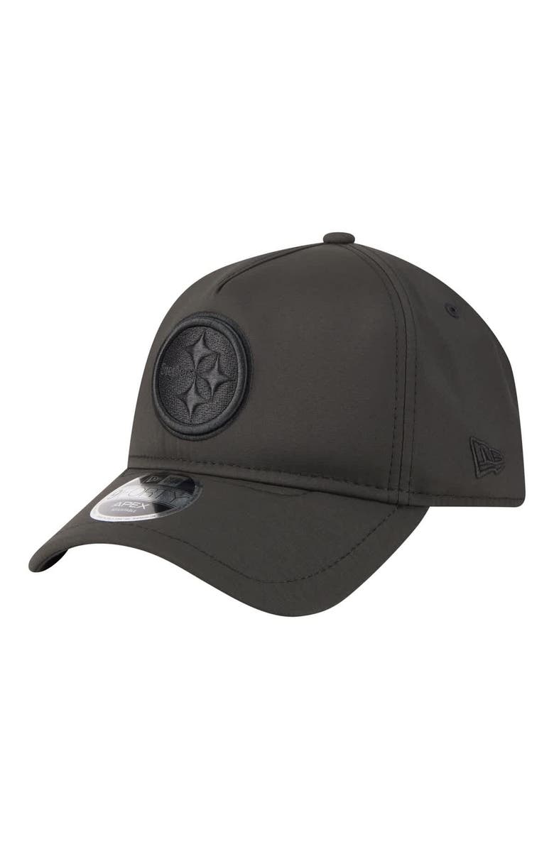New Era Men's New Era Black Pittsburgh Steelers Apex 9FORTY Adjustable Hat, Main, color, Black