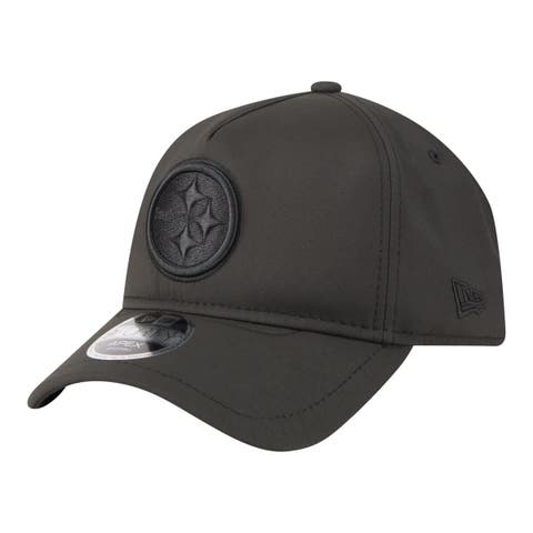 Men's New Era  Black Pittsburgh Steelers Apex 9FORTY Adjustable Hat