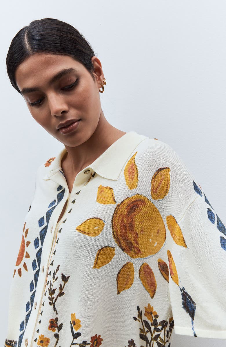 NEXT Retro Print Knit Shirt, Alternate, color,