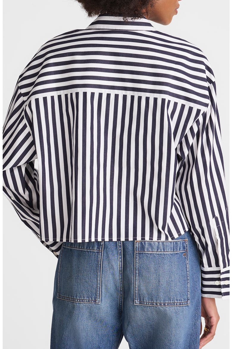 Straight Hem Poplin Shirt, Alternate, color, CLASSIC NAVY