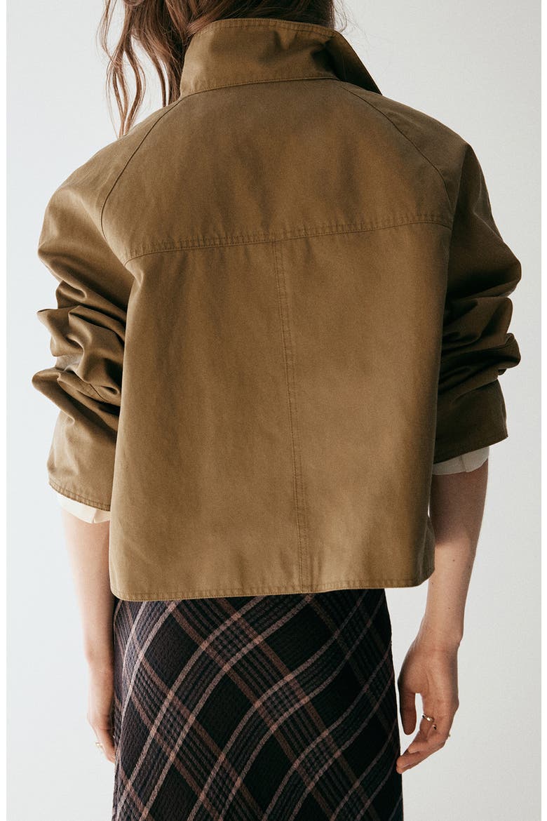 Funnel Neck Jacket, Alternate, color, BEIGE