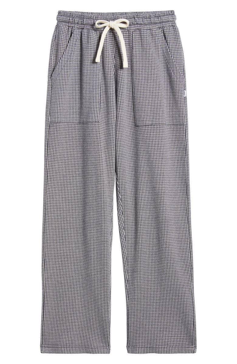 KROST Houndstooth Jacquare Cotton Blend Knit Drawstring Pants, Alternate, color, 