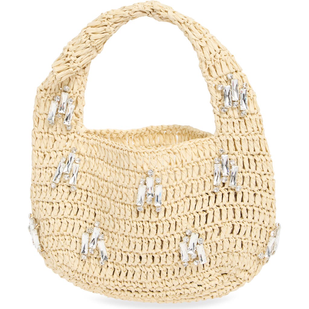 Urban Expressions Handbags Rhinestone Straw Shoulder Bag