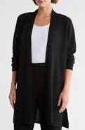 Eileen Fisher Organic Linen & Organic Cotton Long Cardigan