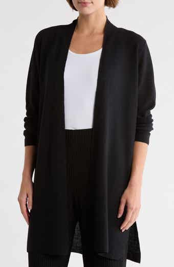 Eileen Fisher Organic Linen & Organic Cotton Long Cardigan