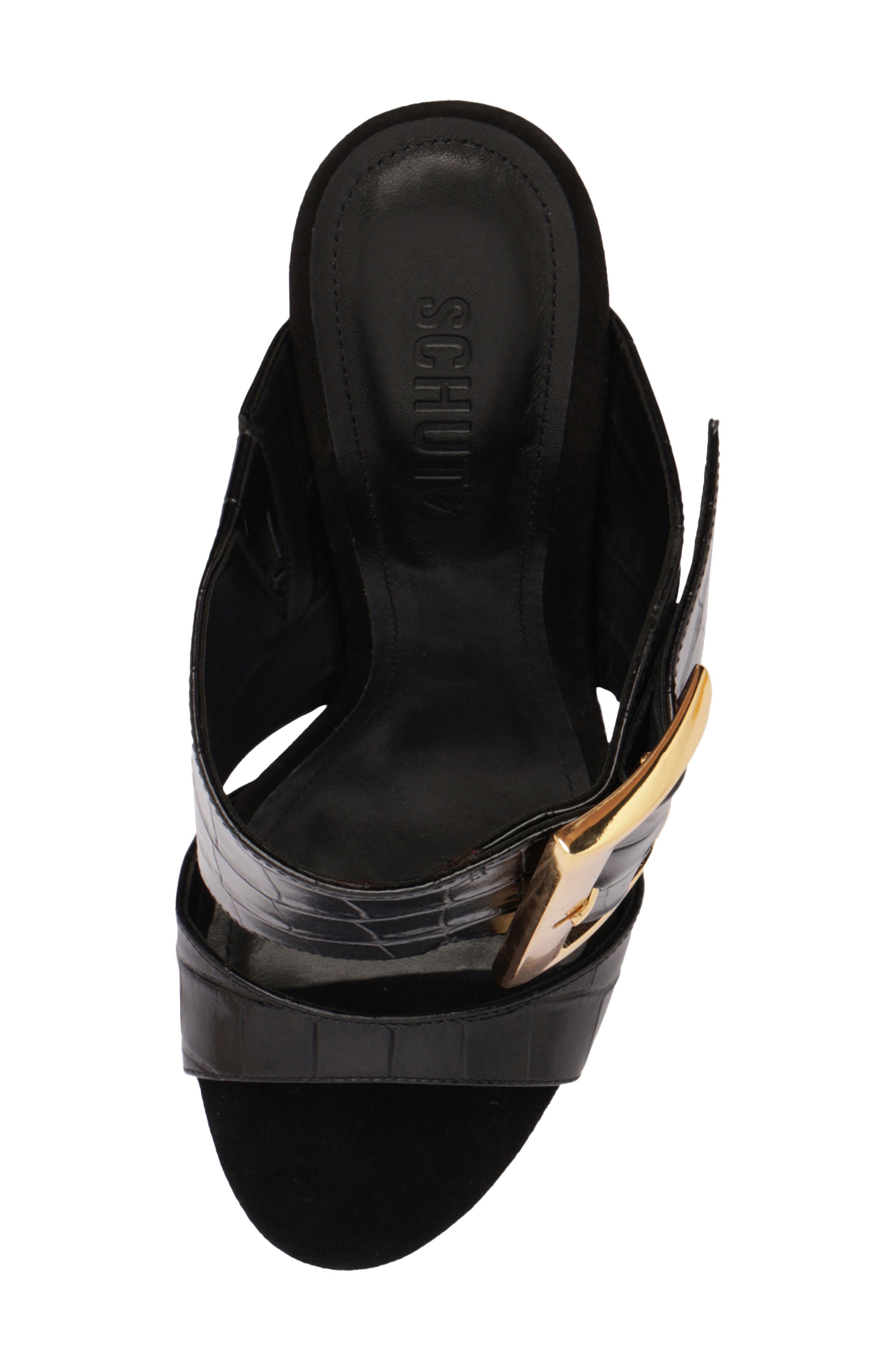 Schutz Beatrix Slide Sandal, Alternate, color, Black