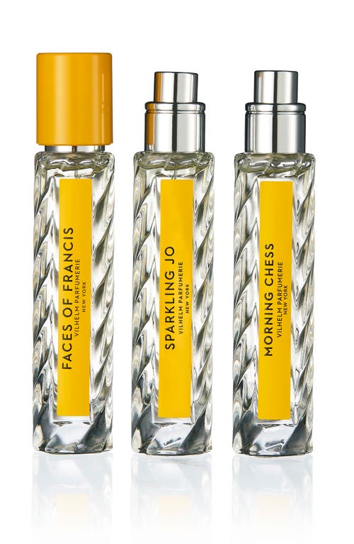 Vilhelm Parfumerie Lucky Yellow Fragrance Set $150 Value In Transparent