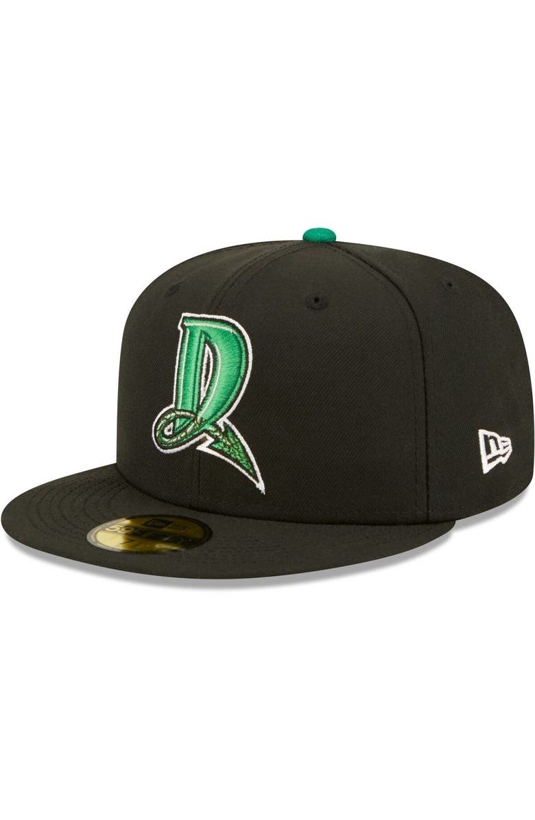 New Era Men's New Era Black Dayton Dragons Authentic Collection 59FIFTY Fitted Hat, Alternate, color, 