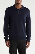 14th & Union Long Sleeve Polo Sweater