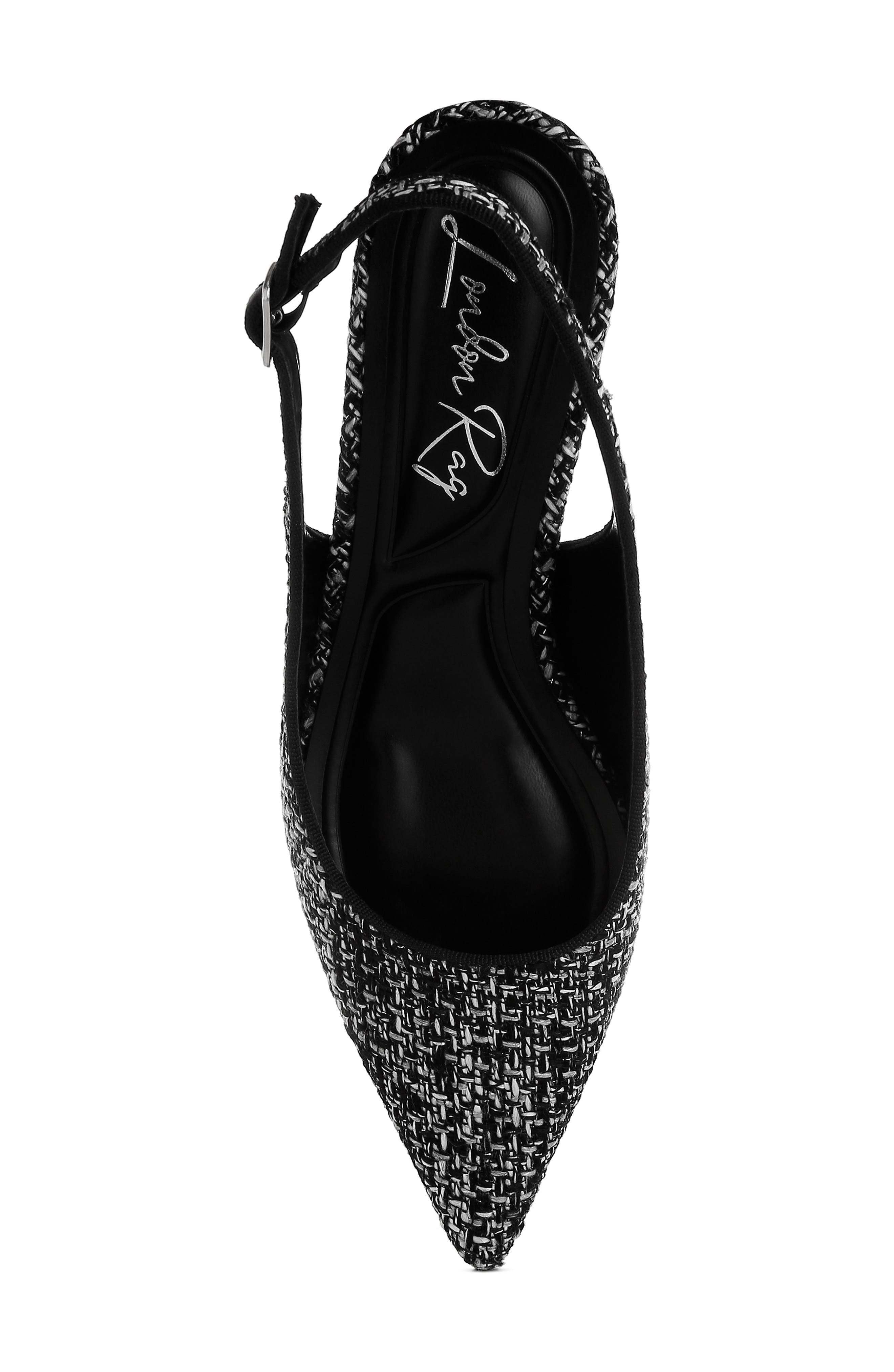 LONDON RAG Zehra Bouclé Slingback Pump, Alternate, color, Black