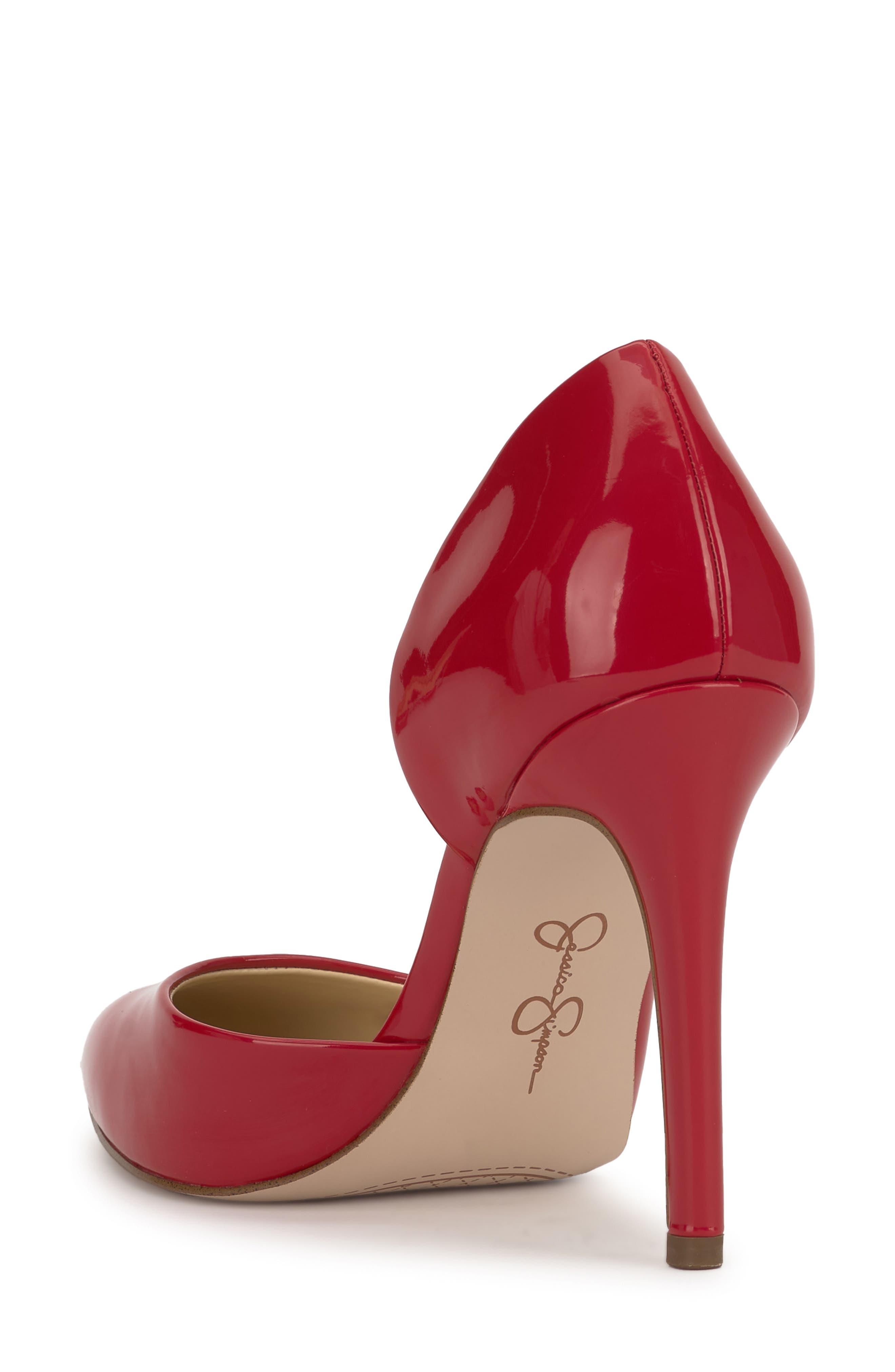 Jessica Simpson Prizma Half-d'Orsay Pump, Alternate, color, Red Muse
