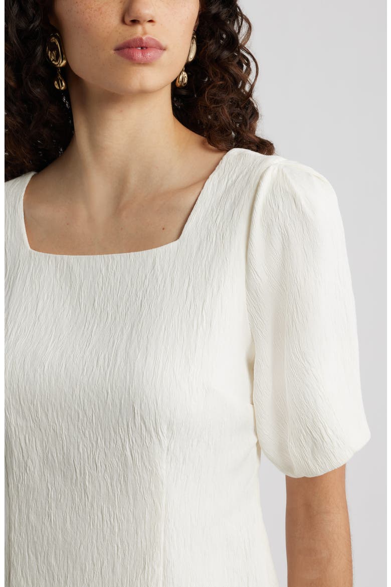 Texture Square Neck Top, Alternate, color, IVORY TOFU