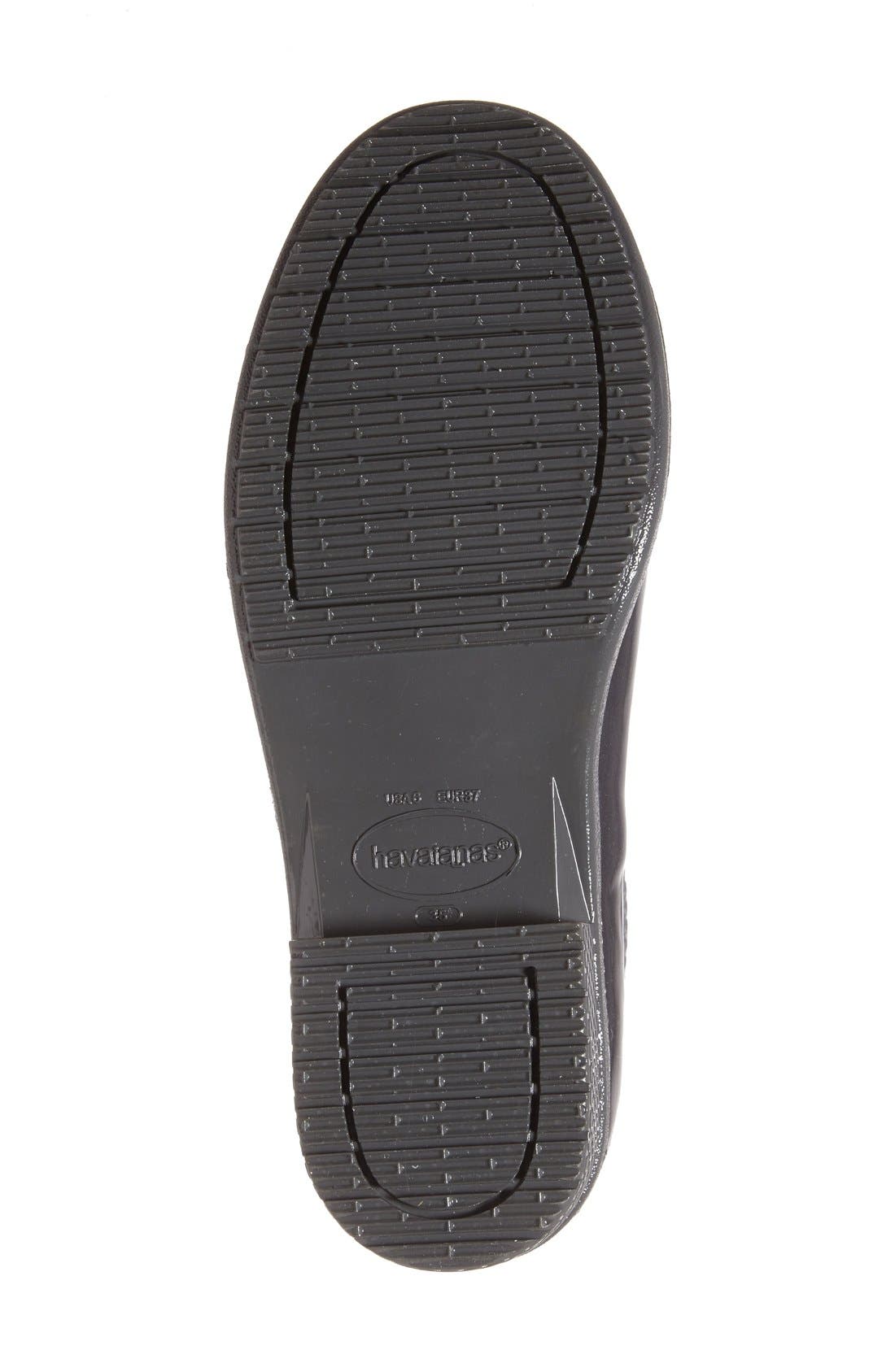 Havaianas 'Galochas Low Metallic' Waterproof Rain Boot, Alternate, color, 