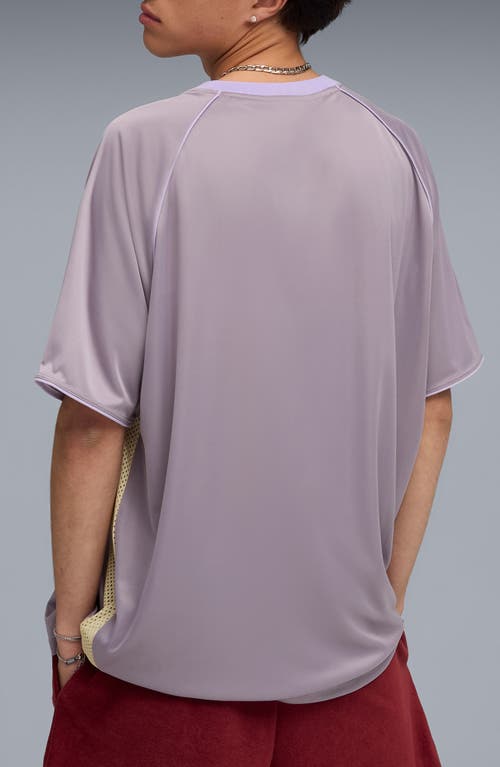 Puma X Fenty Mesh Inset Raglan Sleeve T-shirt In Purple