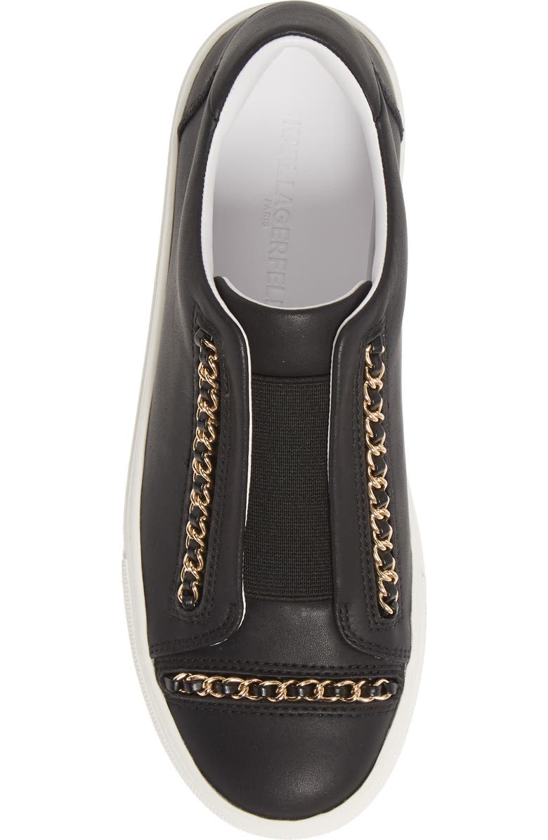 KARL LAGERFELD PARIS Crissie Chain Detail Slip-On Sneaker, Alternate, color,