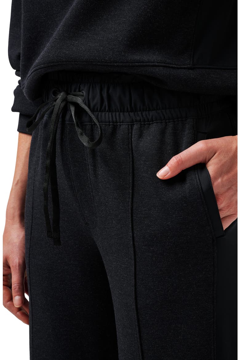 Delightful Wide Leg Crop Pants, Alternate, color, HEATHER BLACK