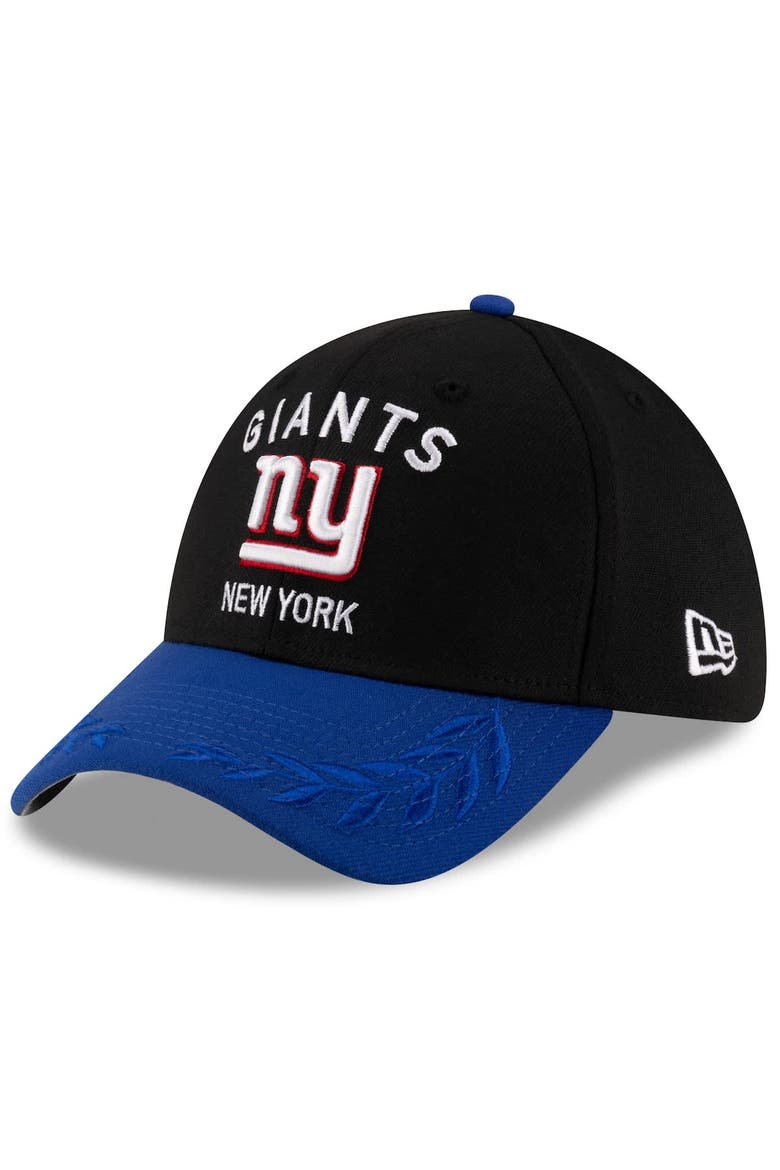 Men's New Era  Black/Royal New York Giants 2025 NFL Draft 39THIRTY Flex Hat, Main, color, Black