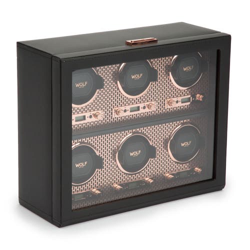 Wolf Axis 6 Piece Watch Winder In Copper