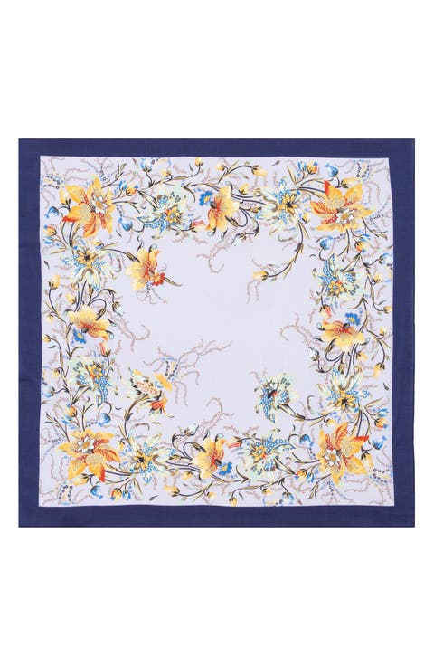 Bloom Border Square Scarf
