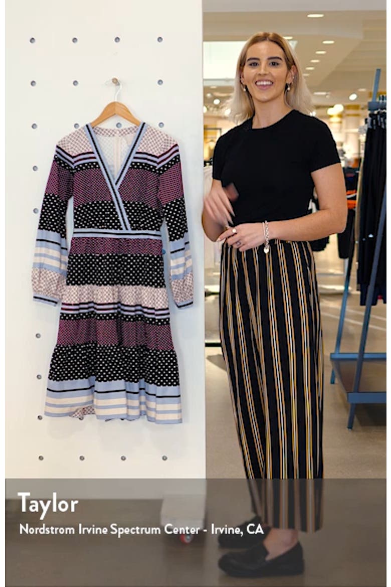 Dakota Mixed Print Long Sleeve Fit & Flare Dress video