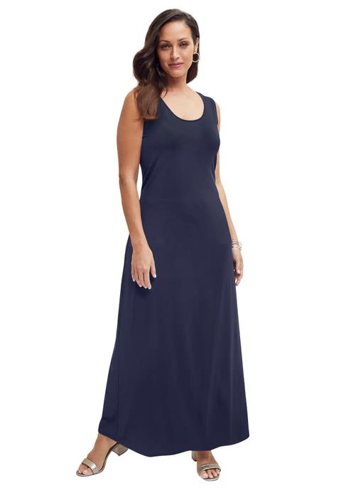 Stretch Knit Tank Maxi Dress