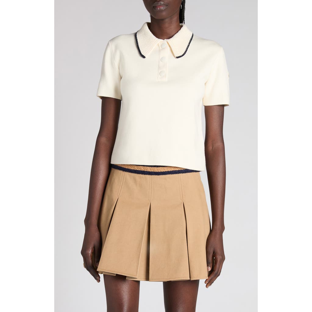 Moncler Knit Cotton Polo Shirt