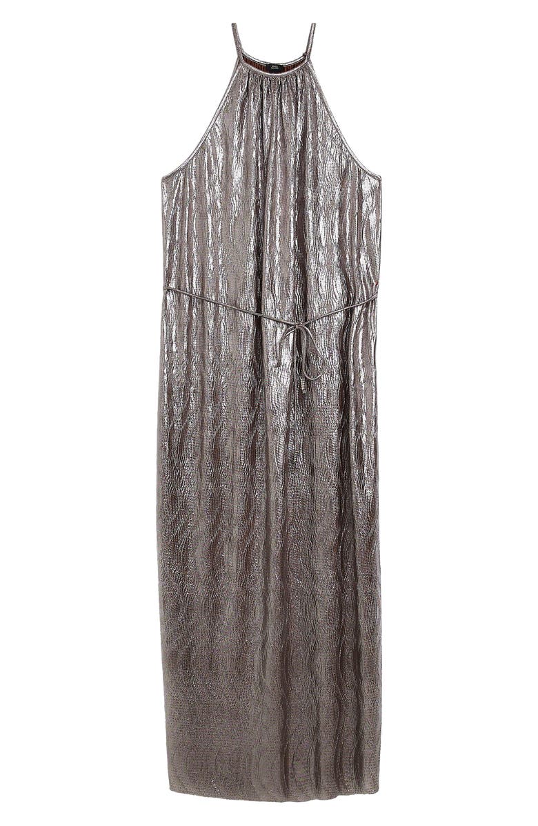 River Island Metallic Sleeveless Dress, Alternate, color, 