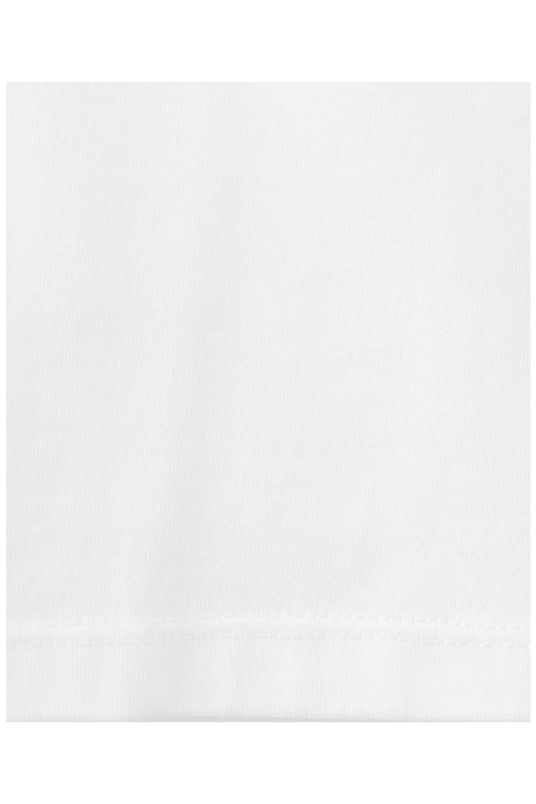 Embroidered Cotton T-Shirt, Alternate, color, OFF WHITE