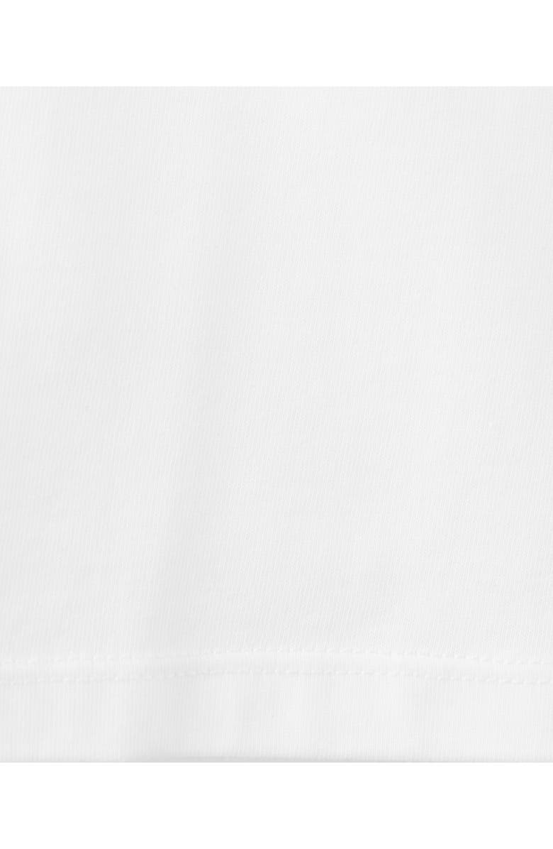 MANGO Embroidered Cotton T-Shirt, Alternate, color, Off White