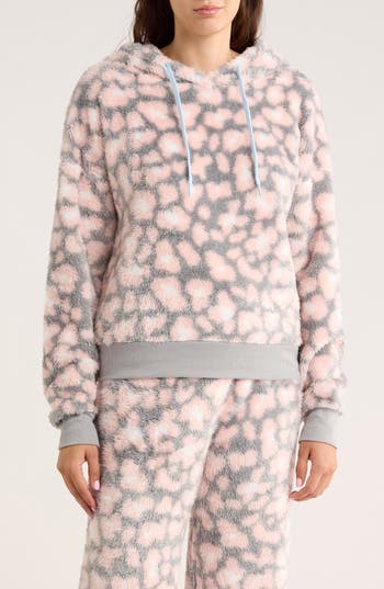 Honeydew Ice Breaker Fair Isle Fleece Hoodie In Pink