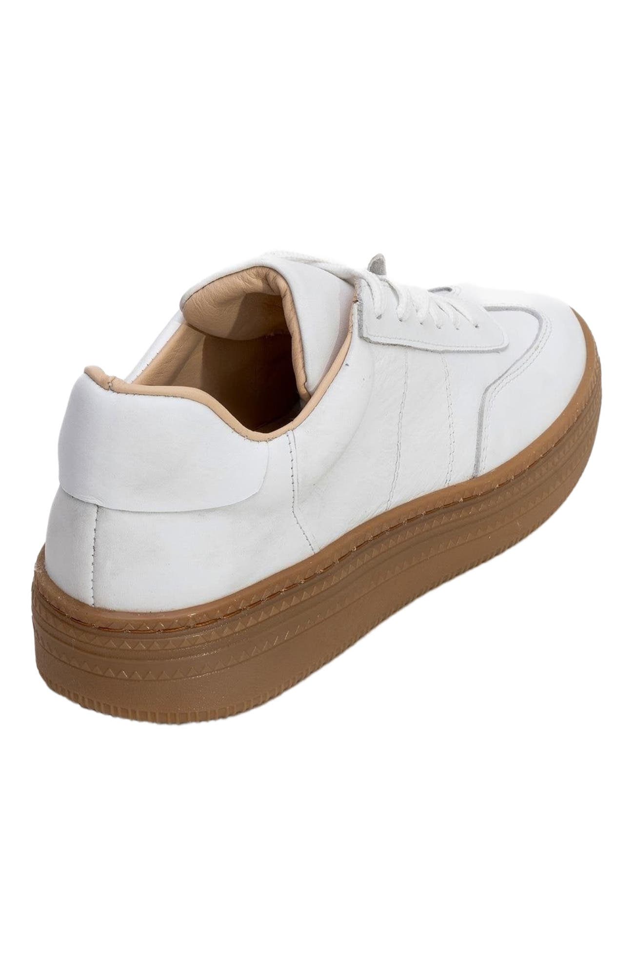 Forever & Always Shoes Fyore Leather Sneakers, Alternate, color, White Leather