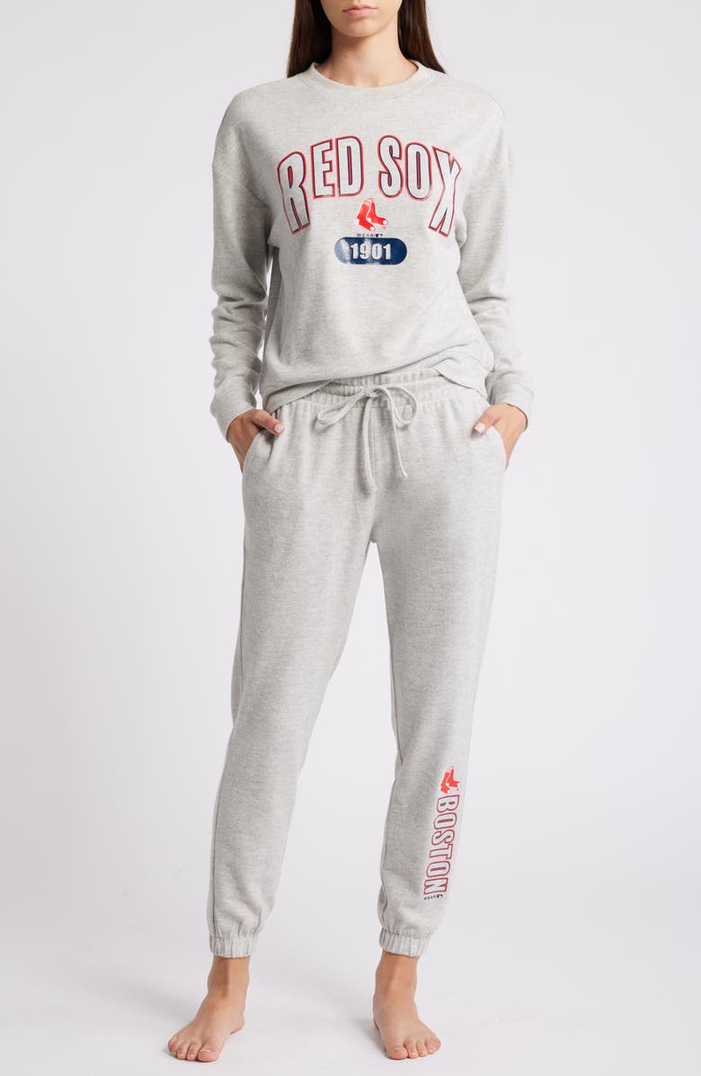 WEAR by Erin Andrews Women's WEAR by Erin Andrews Gray Boston Red Sox Knitted Lounge Set, Main, color, Gray
