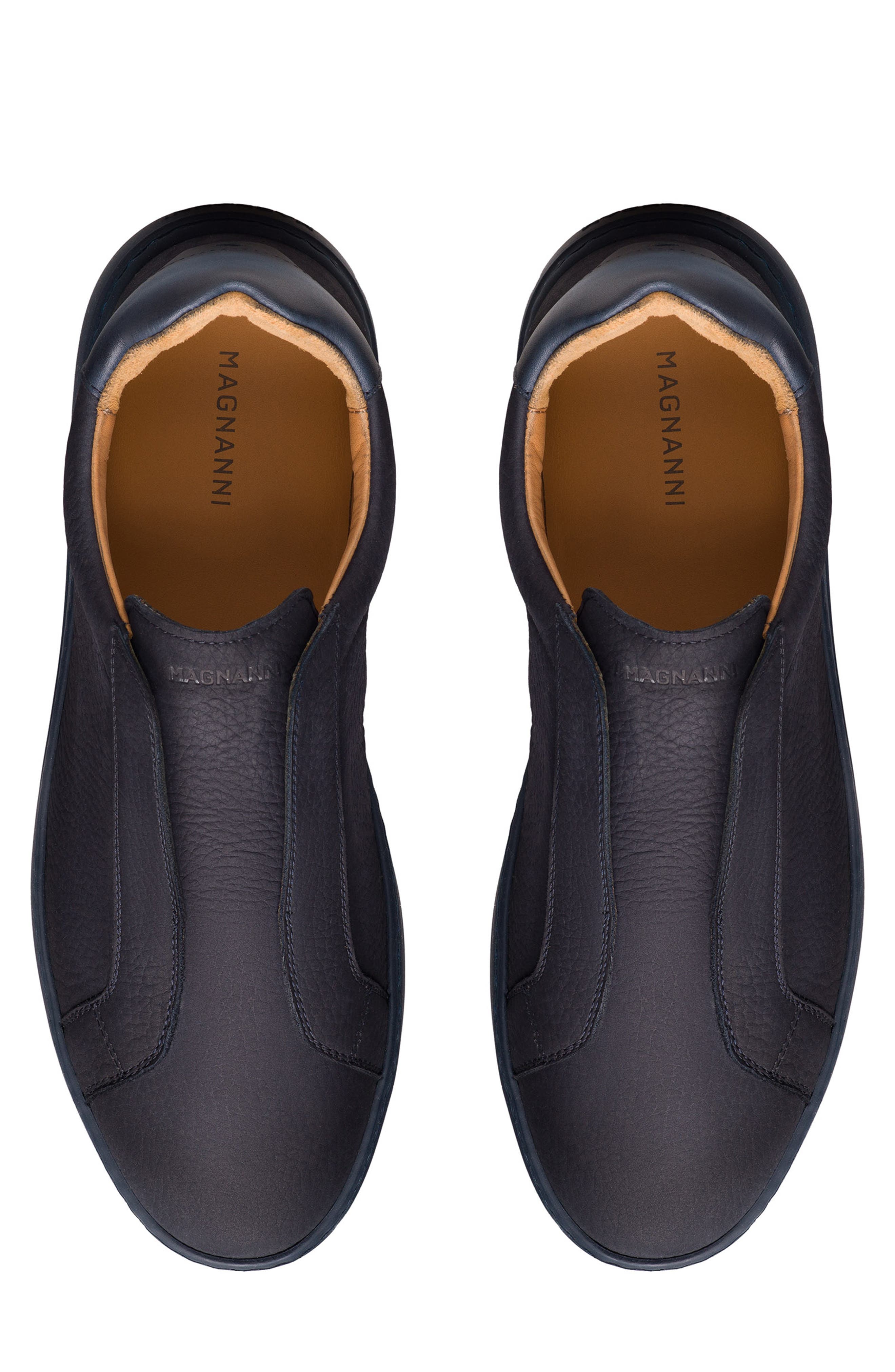 Canelo Leather Slip-On Sneaker, Alternate, color, TUMBLED NAVY