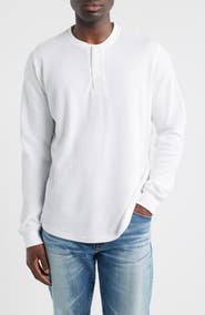 James Campbell Calico Waffle Stitch Henley