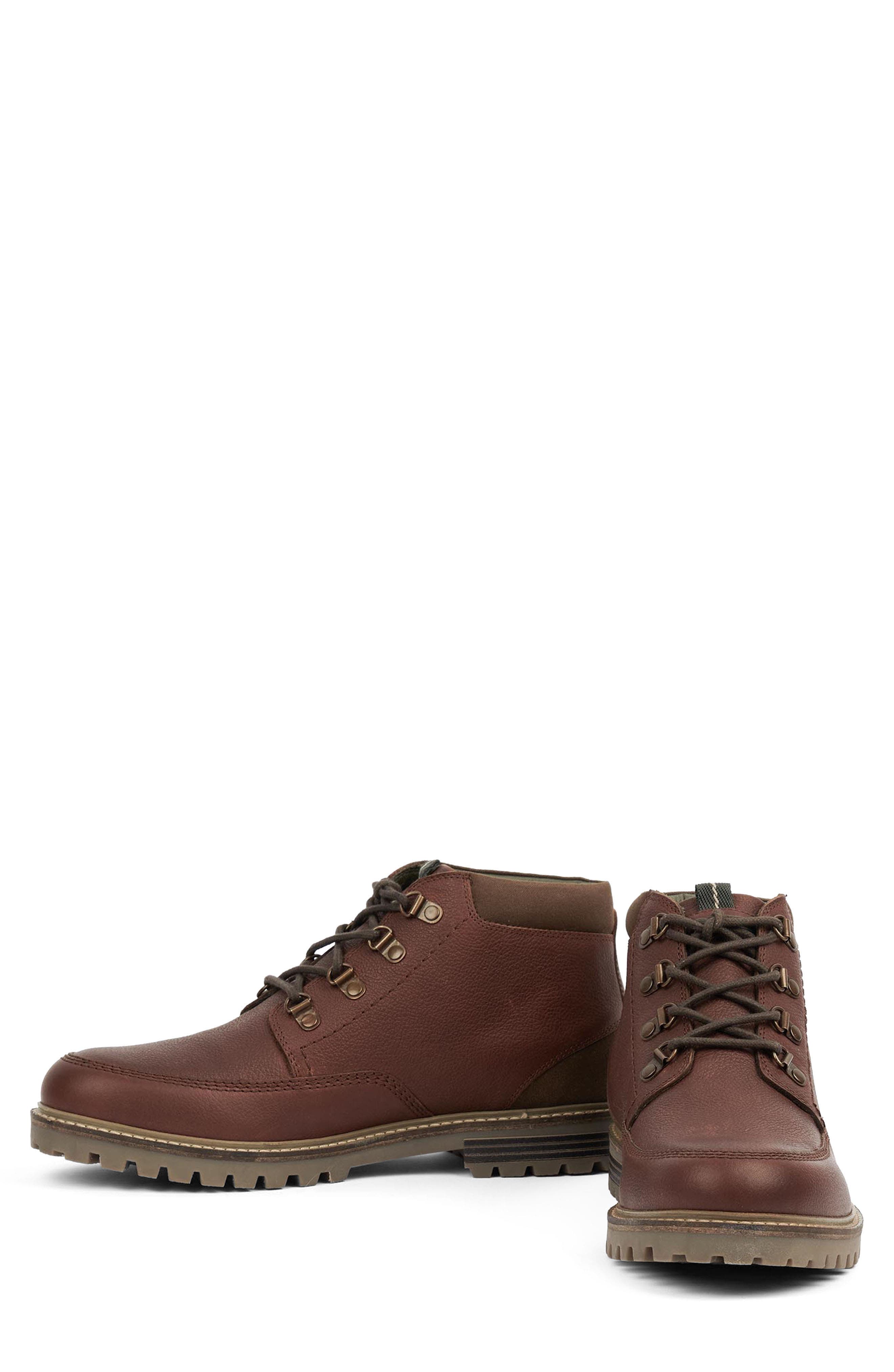 Barbour Fenton Moc Toe Boot, Alternate, color, Teak