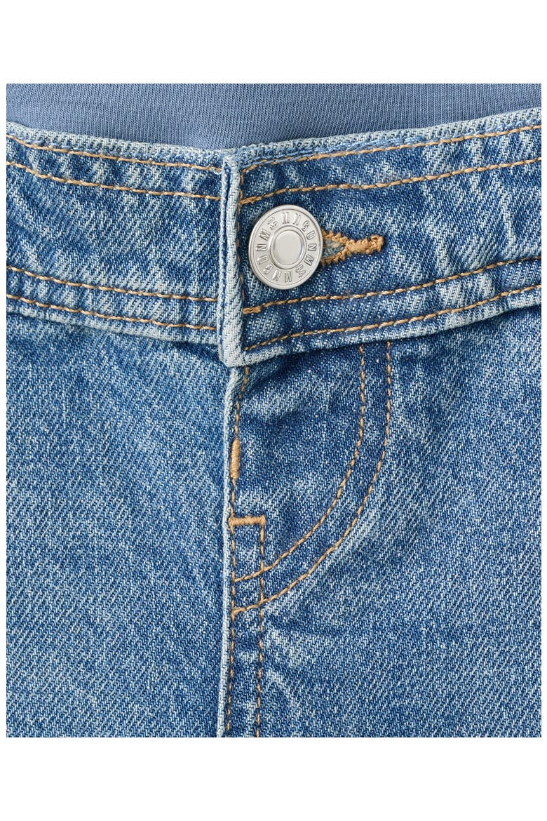 Over the Bump Wide Leg Maternity Jeans, Alternate, color, MEDIUM BLUE