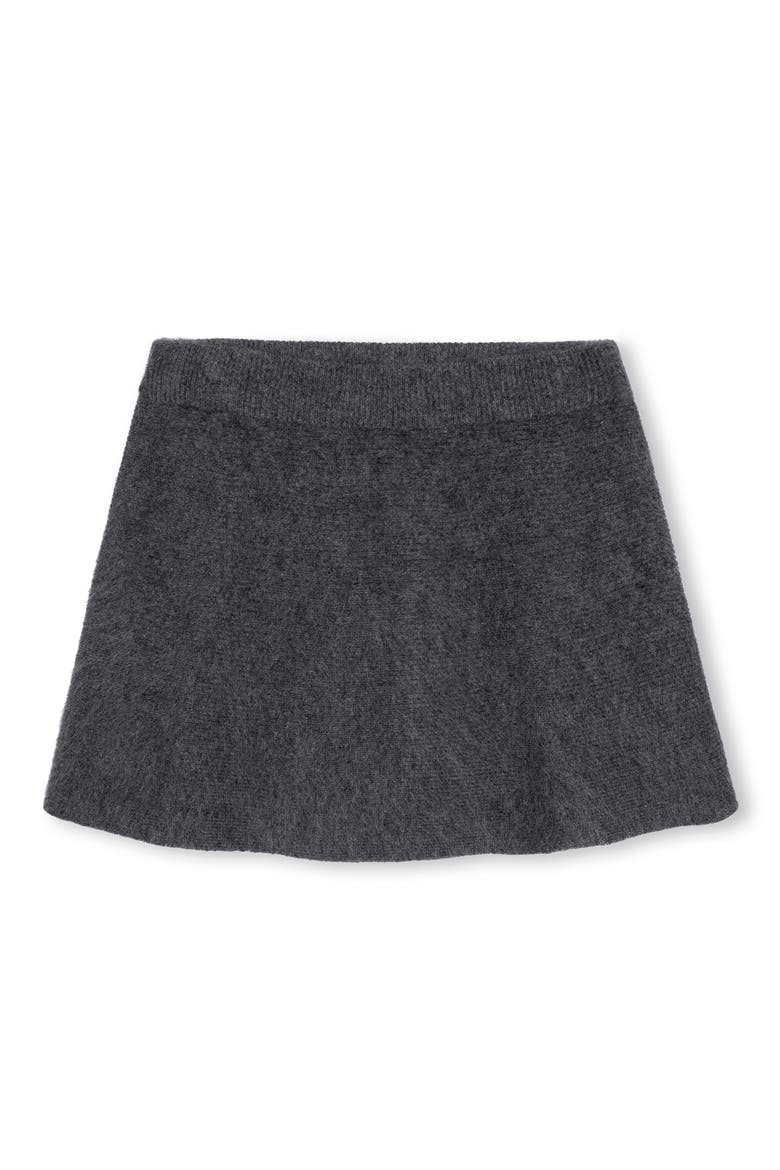Gayle Wool & Cashmere Miniskirt, Alternate, color, CHARCOAL