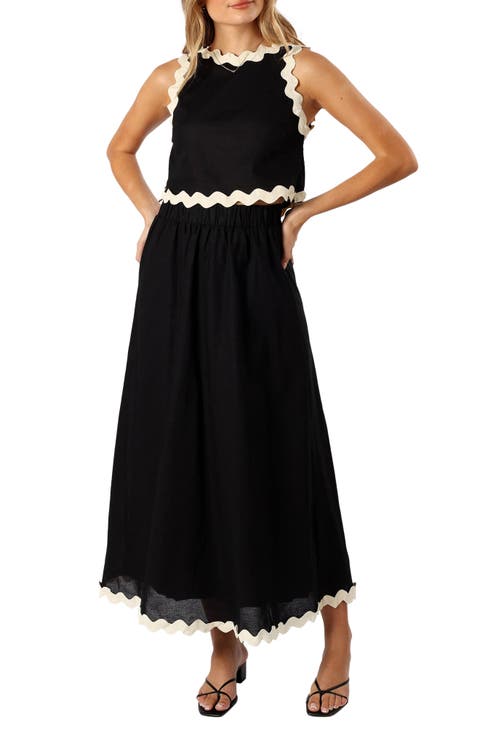 Chrissy Sleeveless Cotton Top & Maxi Skirt