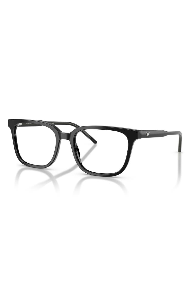Emporio Armani 54mm Square Optical Glasses, Alternate, color,