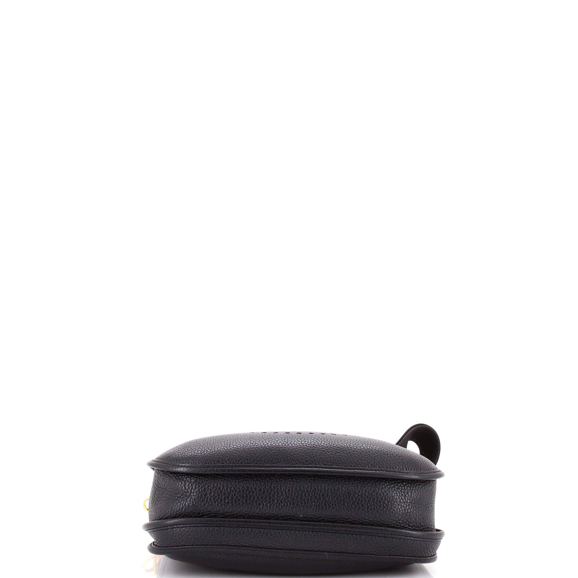 Pre-Owned Hermes Evelyne Bag Gen III Clemence PM, Alternate, color, Noir