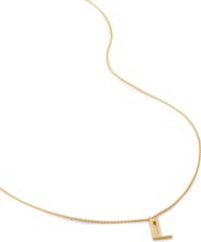 Monica Vinader Initial Pendant Necklace