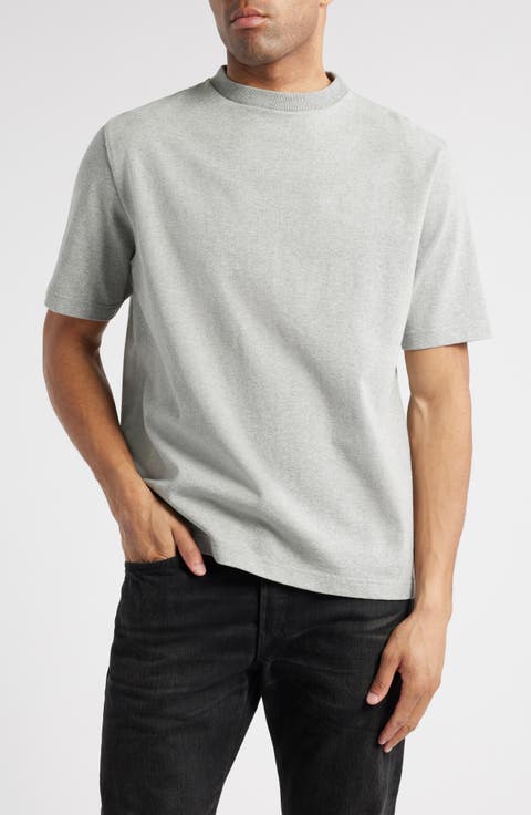 Heathered Grey Cotton T-Shirt
