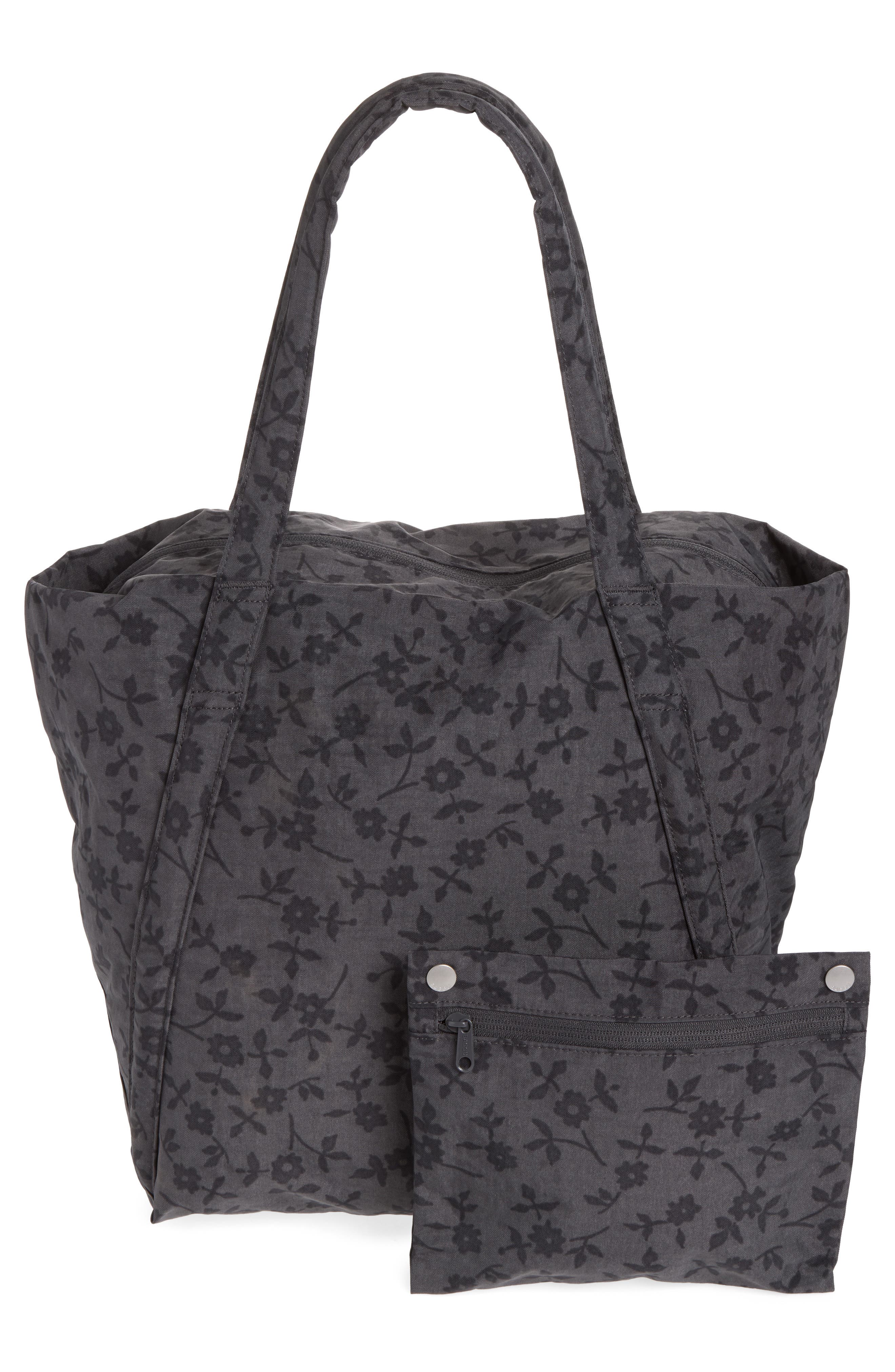 Cloud Tote Bag, Alternate, color, CHARCOAL DITSY FLORAL