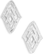 Karine Sultan Layered Triangle Stud Earrings