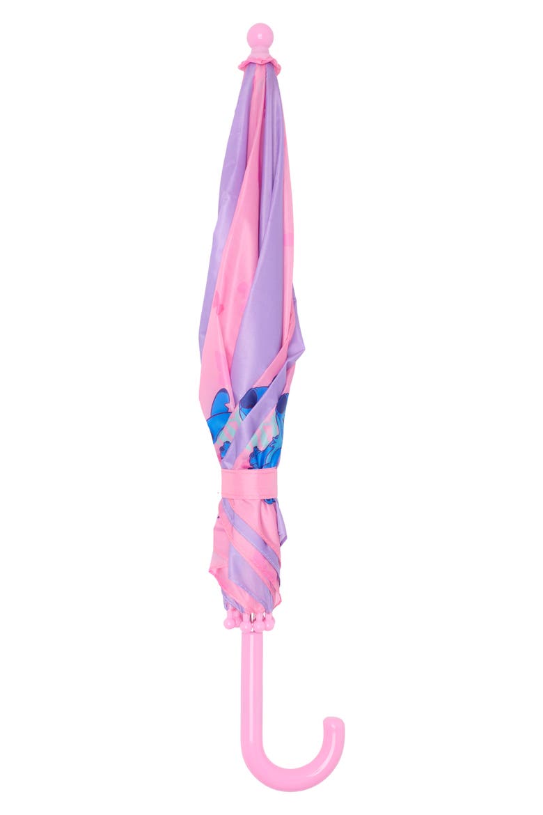Kids' Disney® Stitch & Angel Umbrella, Alternate, color, PINK