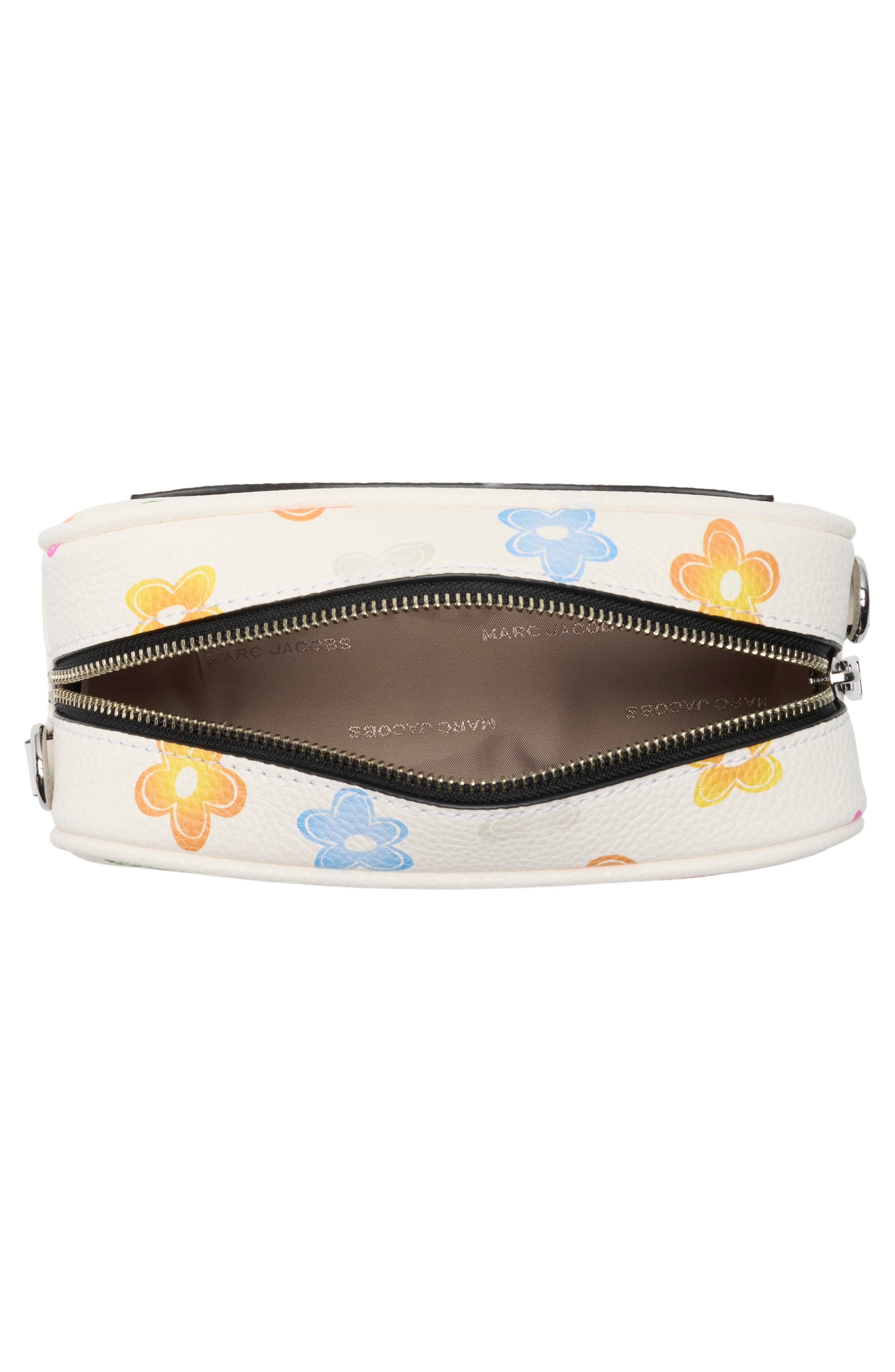 Floral Print Camera Bag, Alternate, color, WHITE MULTI