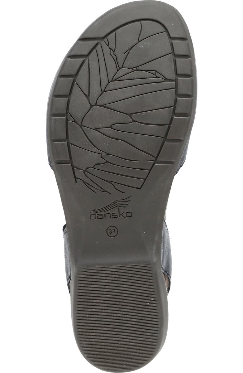 Dansko Rowan Flat, Alternate, color, Black Waxy Burnished