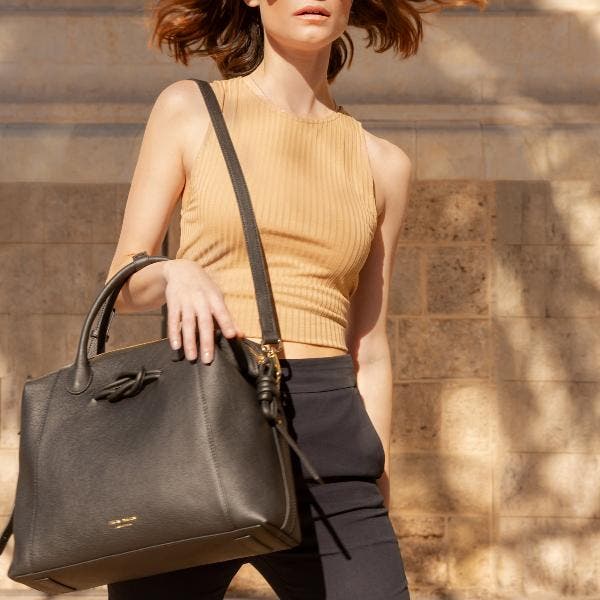 Esin Akan 6-in-1 Wimbledon Leather Backpack, Alternate, color, 